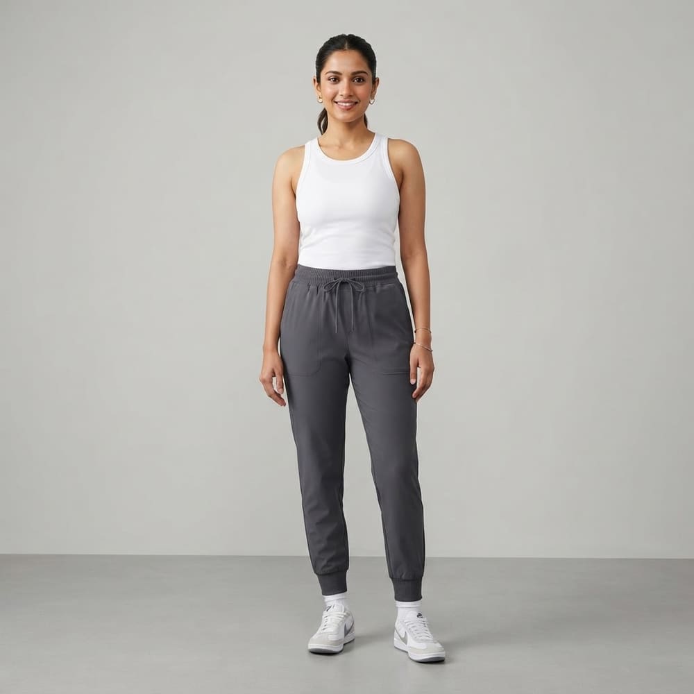 META NEST ACTIVEWEAR AirQueen Travel Joggers in Storm Charcoal