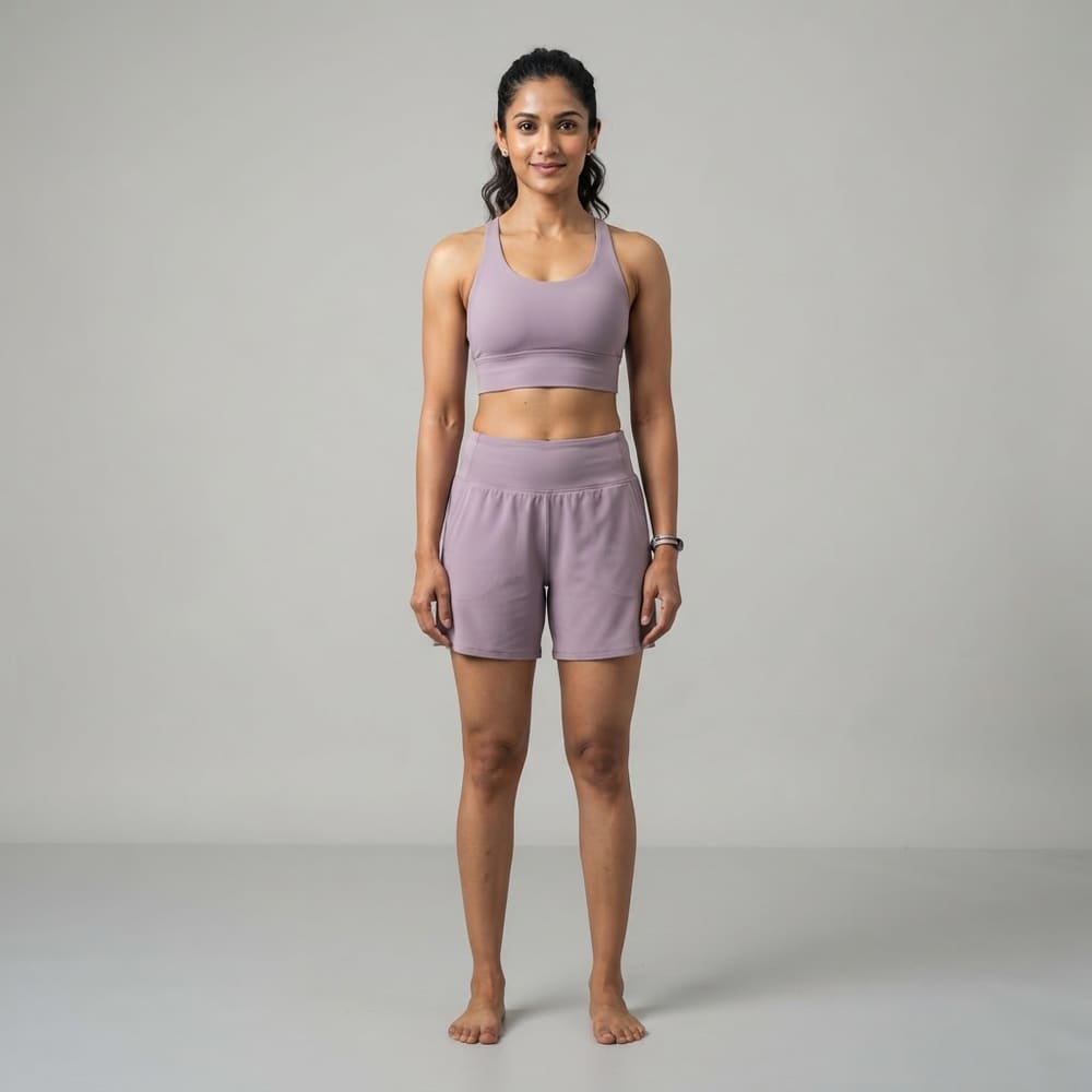 META NEST ACTIVEWEAR Coverage Training Shorts in Dusty Lilac
