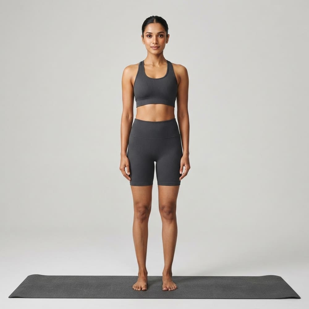 META NEST ACTIVEWEAR Pulse Ribbed Racerback Bra in Storm Charcoal