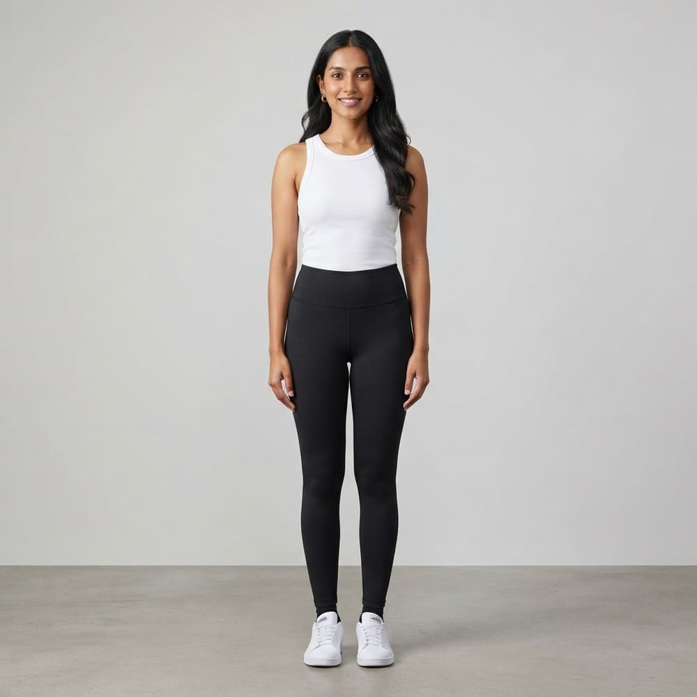 META NEST ACTIVEWEAR QueenSoft Everyday Leggings Lite in Noir Black